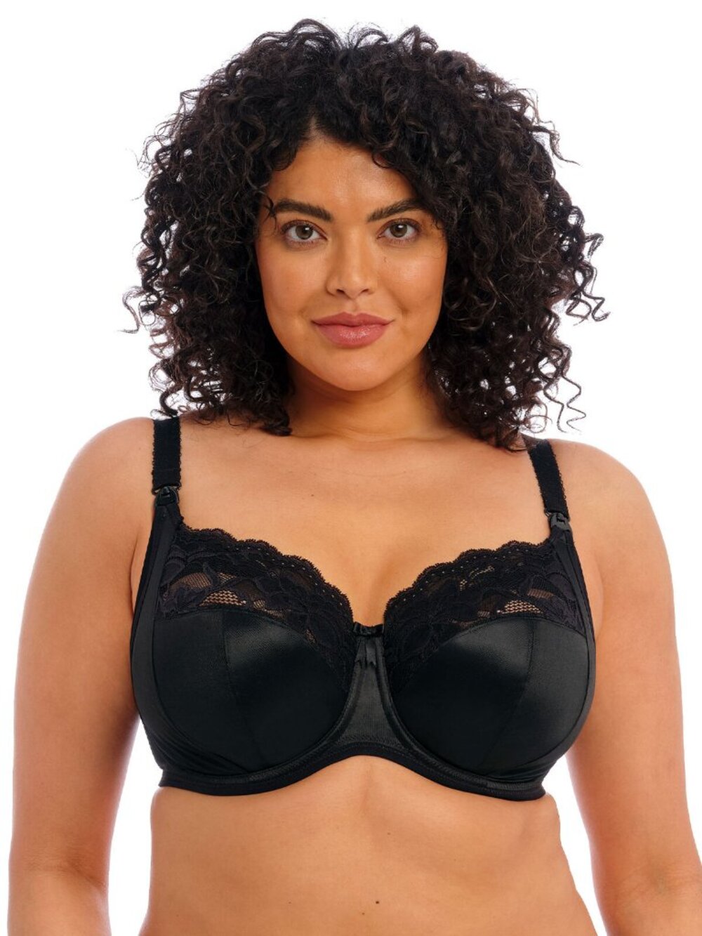 GUC EUC Elomi Molly Nursing/Maternity Underwire Bras, Black, 36H/36HH